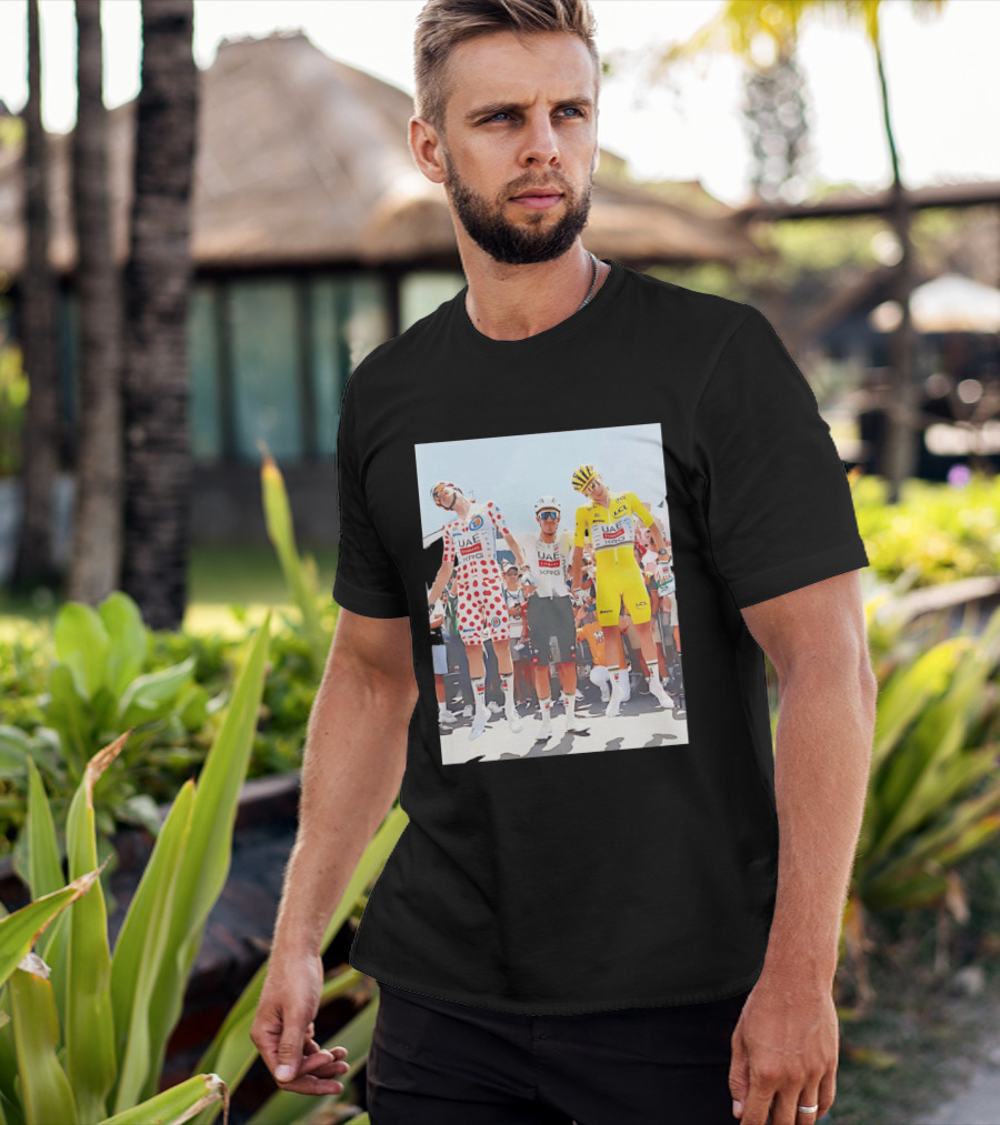 UAE Team Emirates XRG Sponsors Tour De France Cycling Jerseys T-Shirt