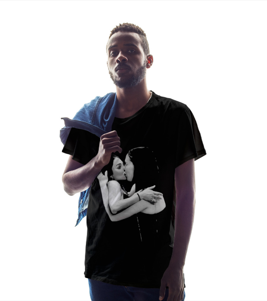 Nikita Rawal Viral Kiss Romantic Embrace T-Shirt