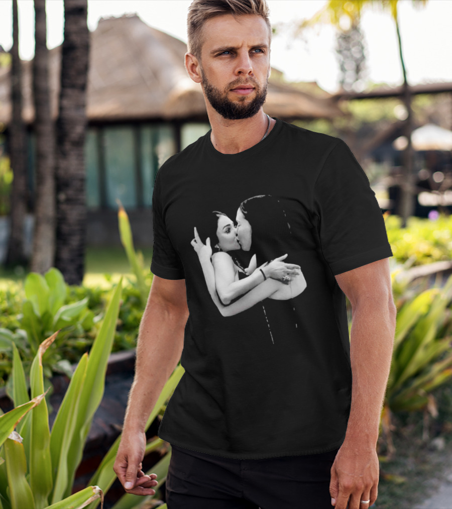 Nikita Rawal Viral Kiss Romantic Embrace T-Shirt