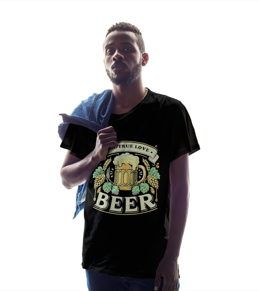 One True Love Beer Frothy Hop Cones Wheat Ears T-Shirt