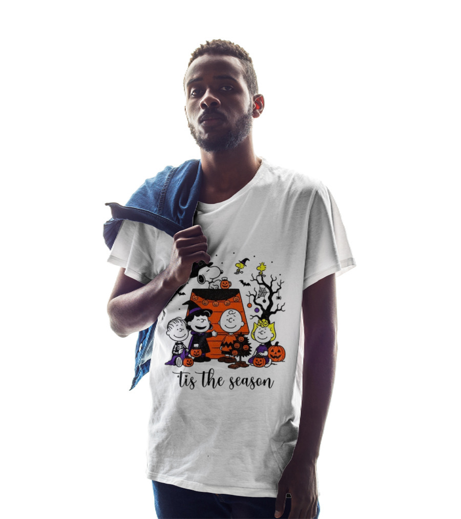 Peanuts Halloween Tis The Season Snoopy Charlie Brown And Friends T-Shirt
