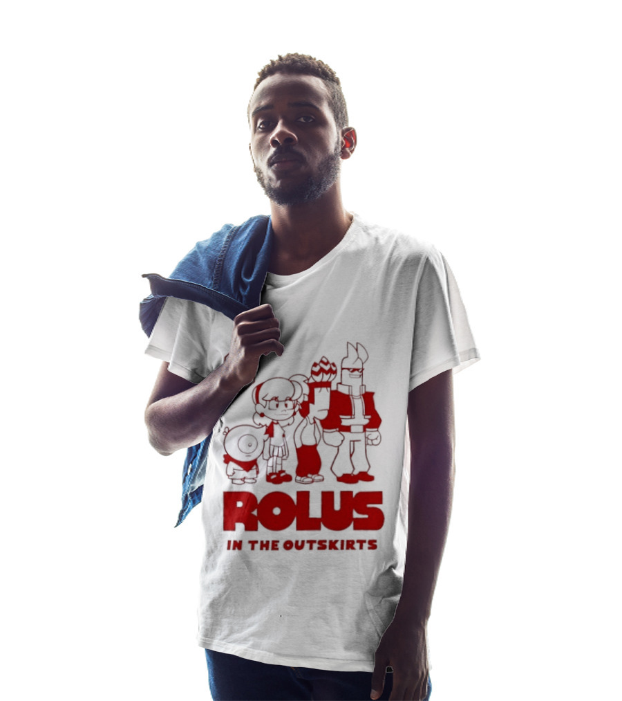 ROLUS In The Outskirts Cartoon Characters Lineup T-Shirt