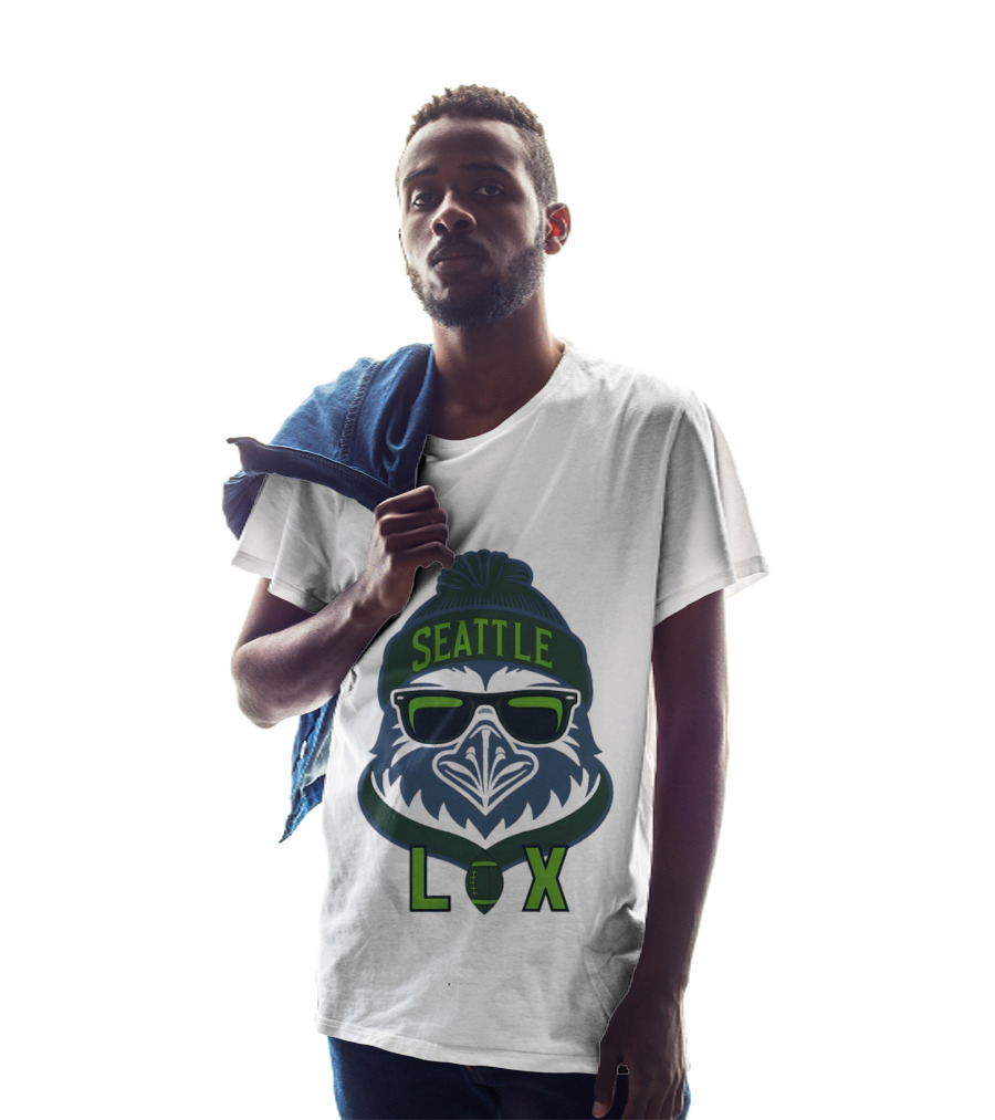 Seattle Seahawk LIX Game Day Beanie Sunglasses Football T-Shirt