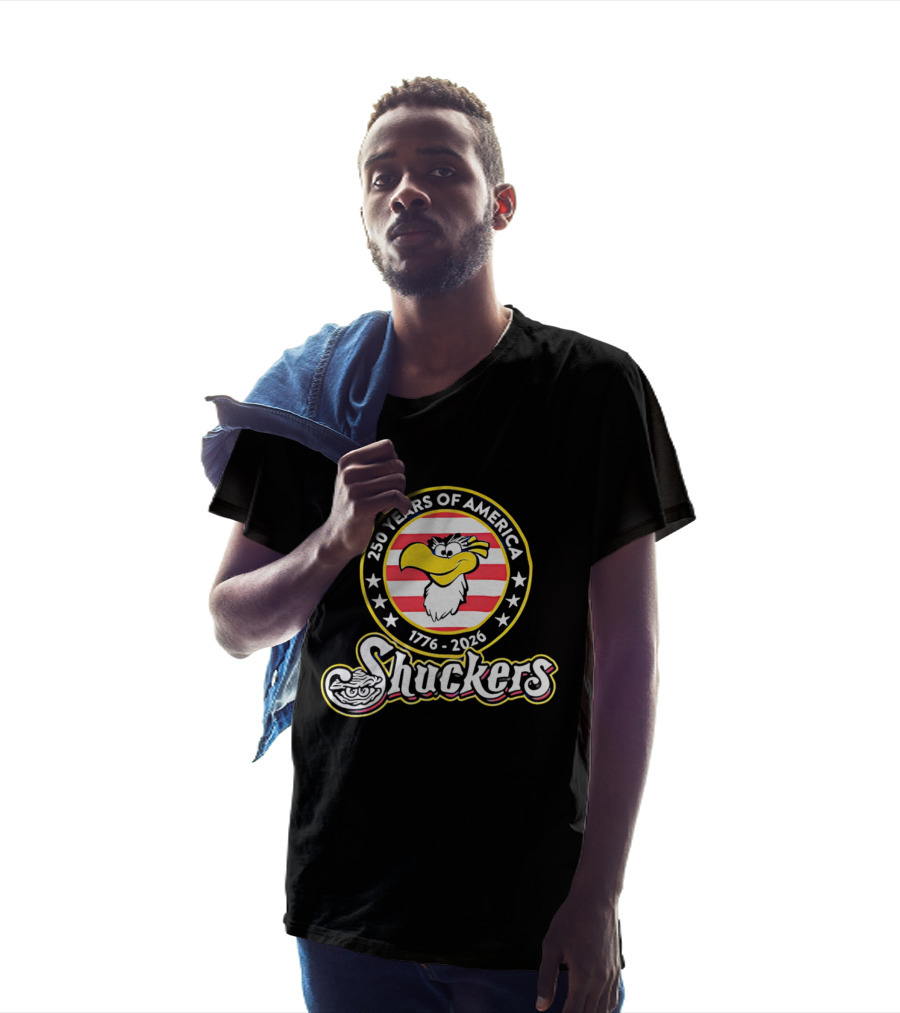 250 Years Of America 1776 2026 Shuckers With Clam And Stars T-Shirt