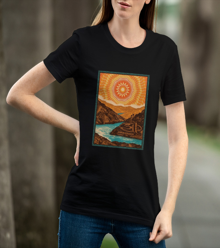 311 August 11 2026 Nampa ID Sunburst Mountain River Scene T-Shirt