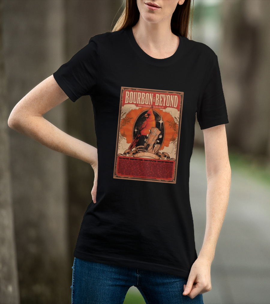 Bourbon & Beyond September 24 25 26 27 Louisville Kentucky Foo Fighters Mumford & Sons Chris Stapleton Dave Matthews Band T-Shirt
