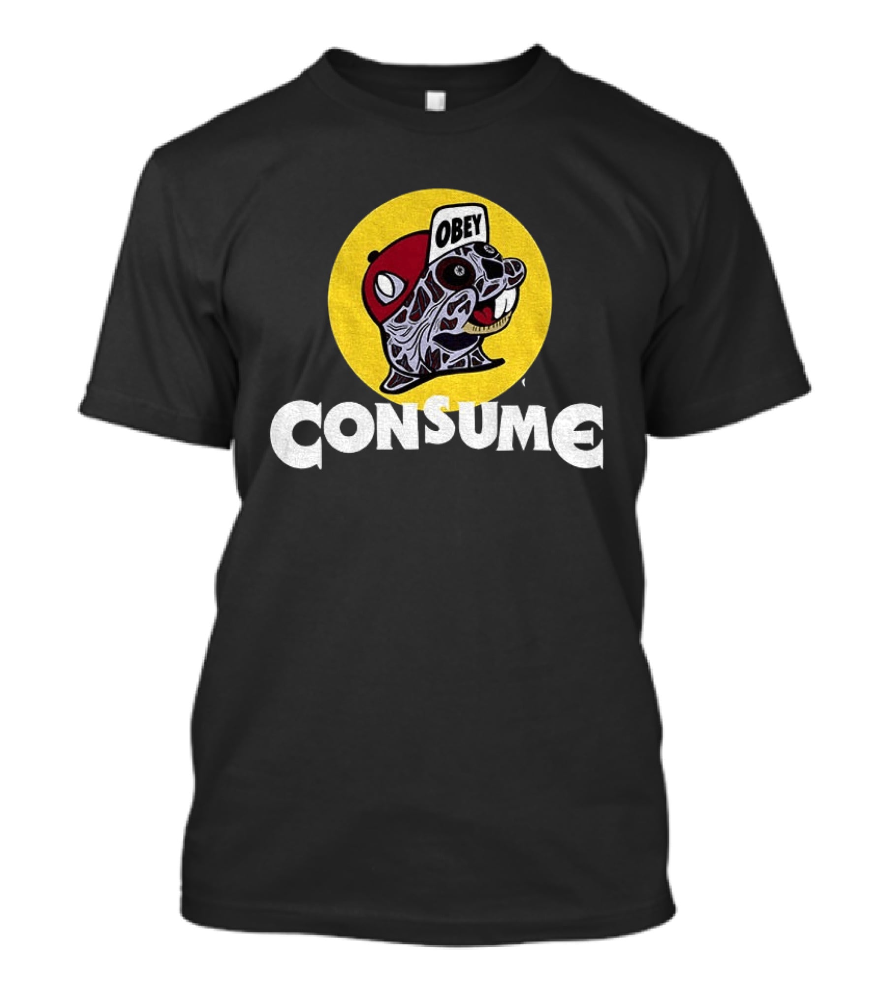 Buc Ee's Obey Consume Graphic With Freddy Krueger T-Shirt
