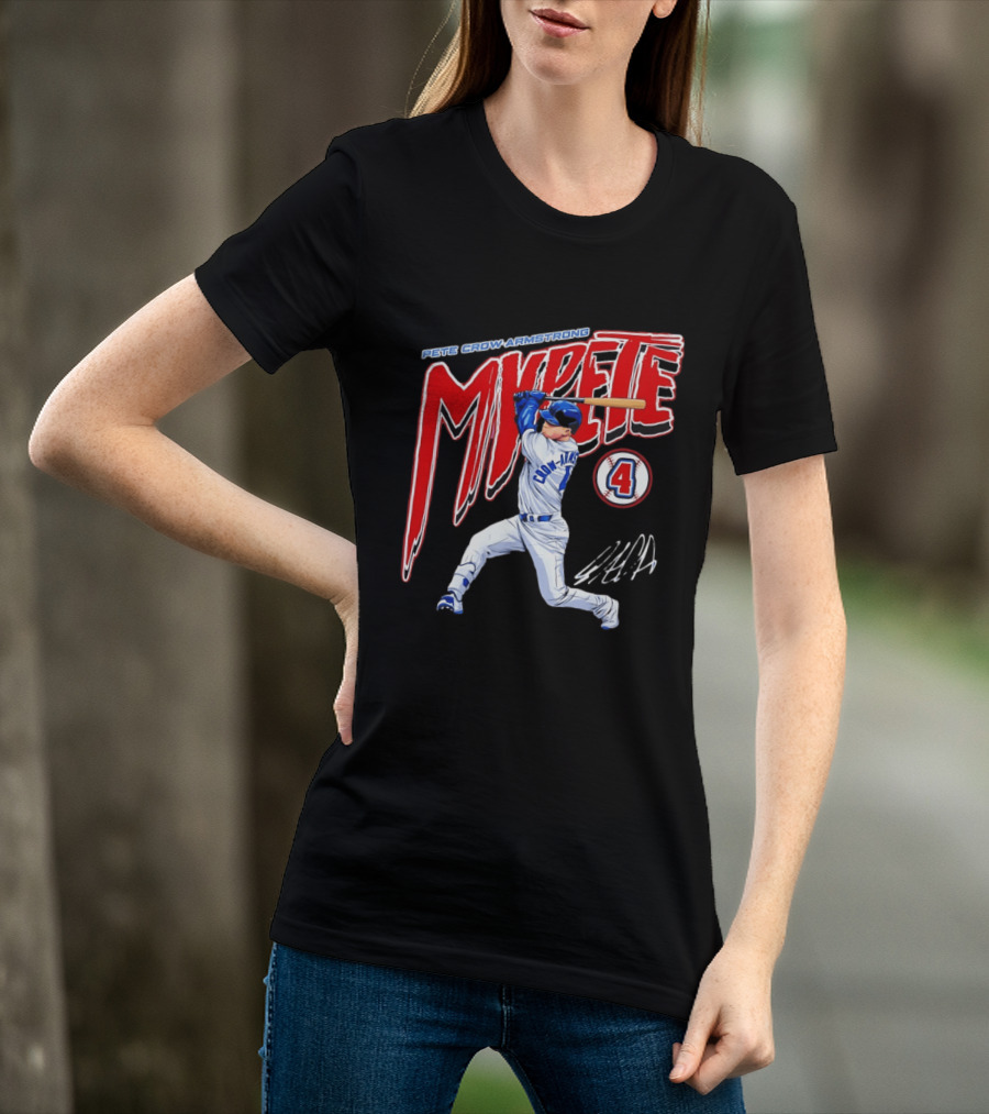 Pete Crow Armstrong MVPete Chicago Cubs Baseball Number 4 T-Shirt