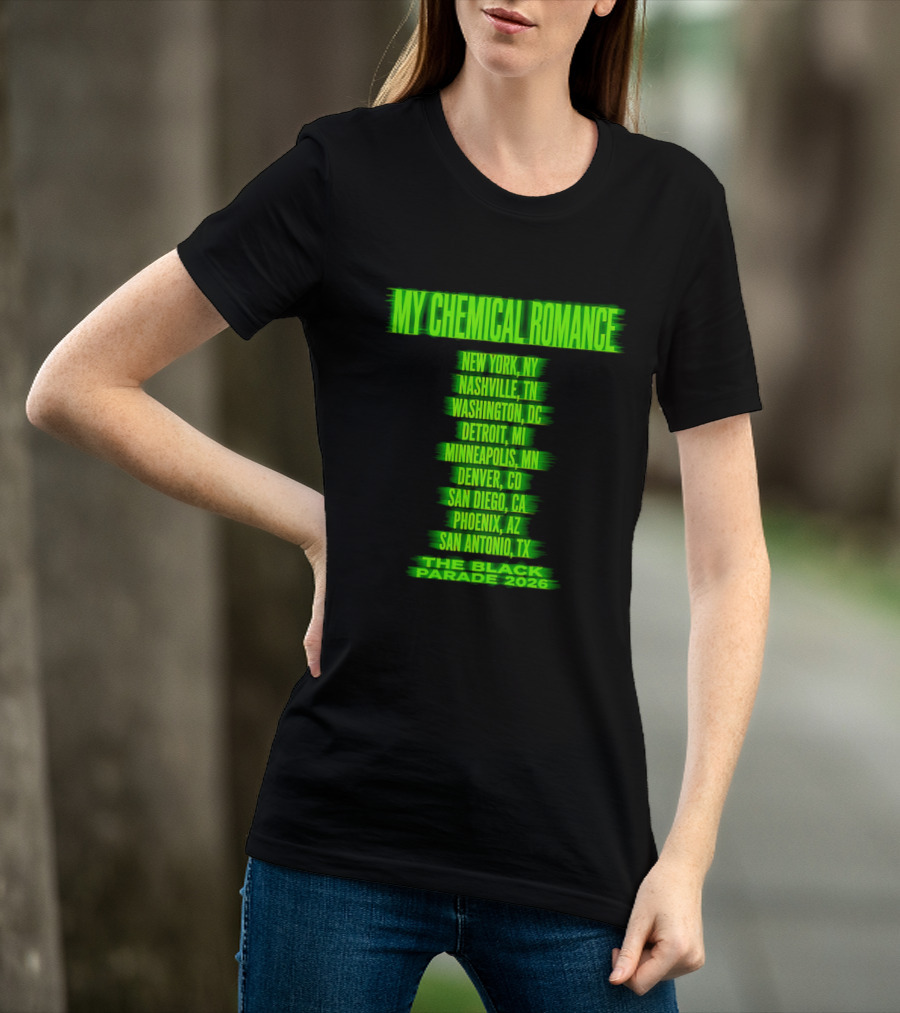My Chemical Romance The Black Parade 2026 Nashville TN Tour Dates T-Shirt