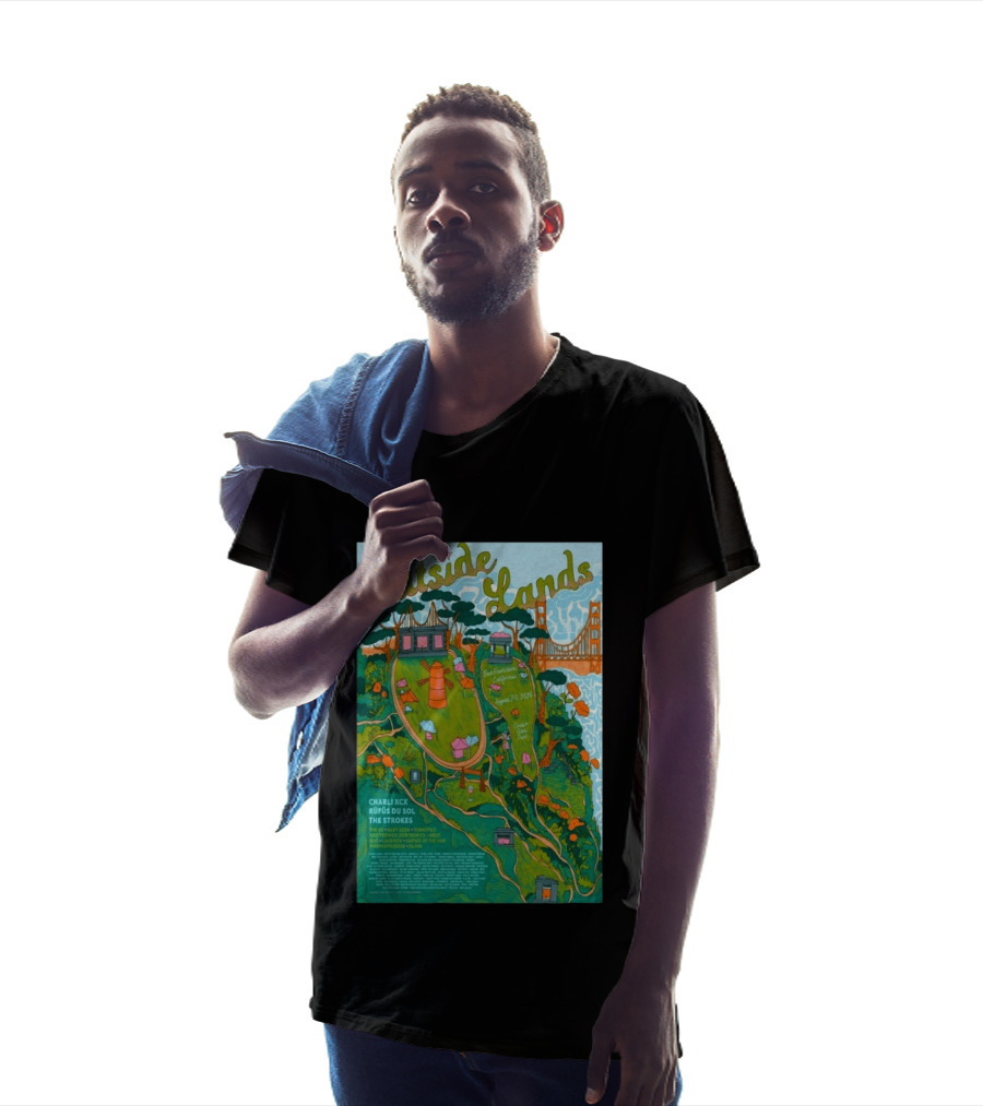 Outside Lands San Francisco August 7 9 2026 Golden Gate Park Charli XCX Rufus Du Sol The Strokes T-Shirt