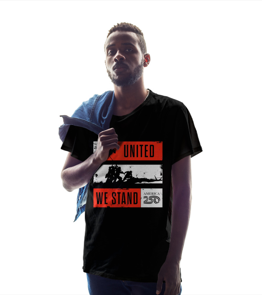 United We Stand 1776 2026 America 250 Iwo Jima T-Shirt