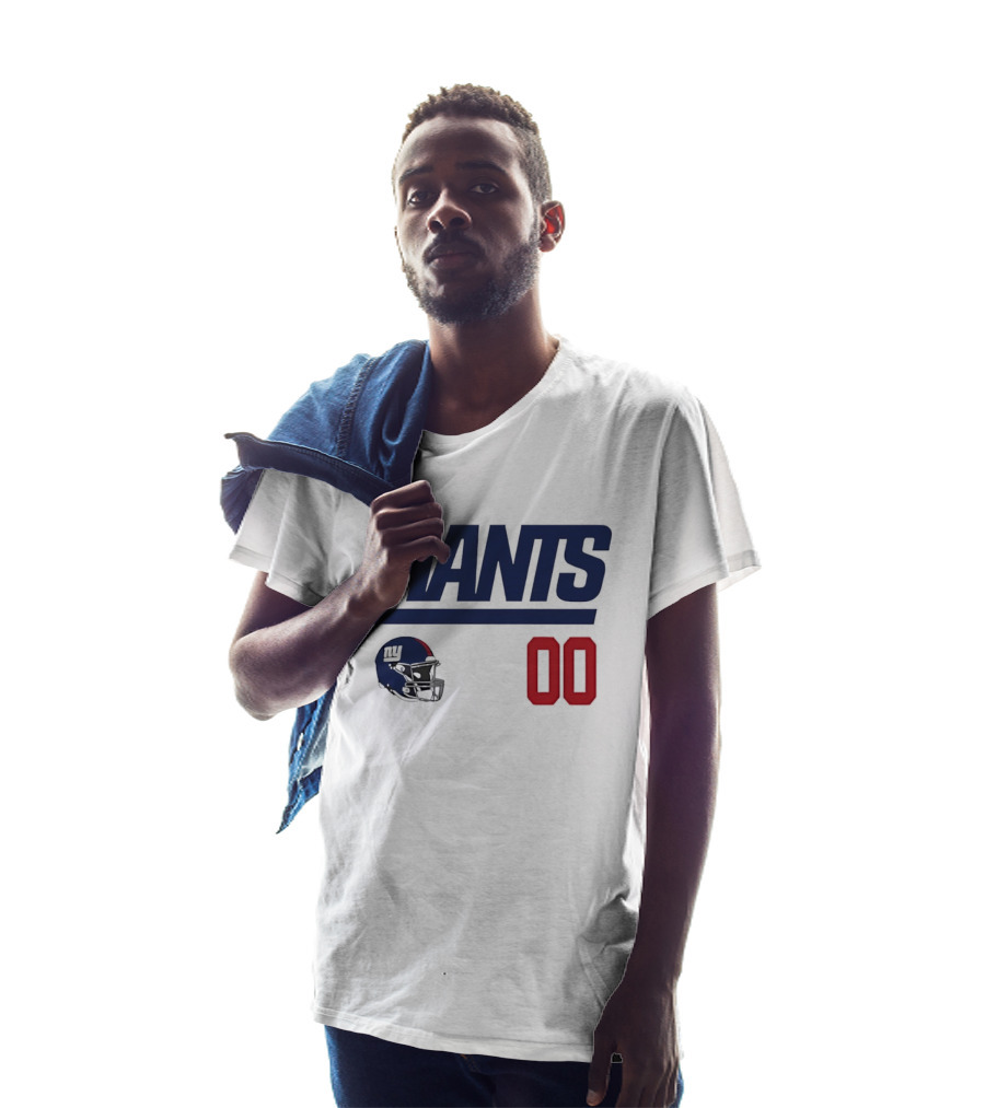 New York Giants 00 Football Helmet Giants T-Shirt