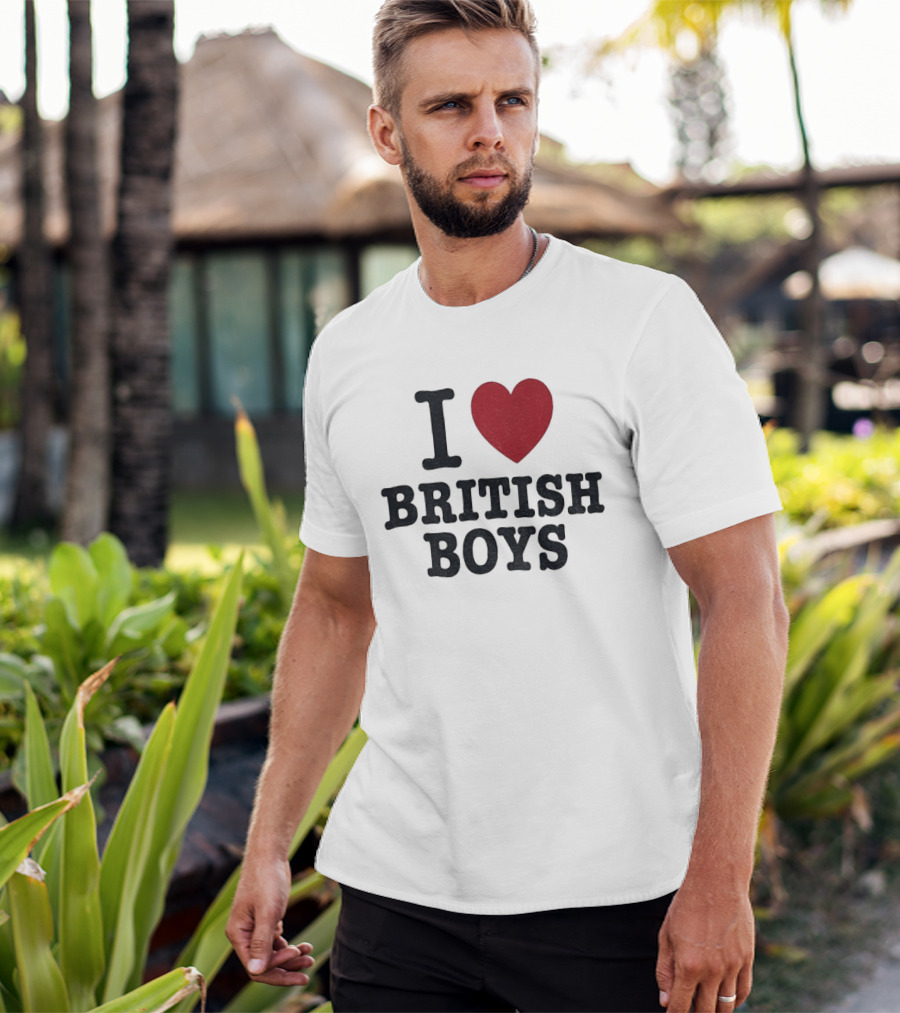 I Love British Boys Noah Schnapp Fanwear T-Shirt