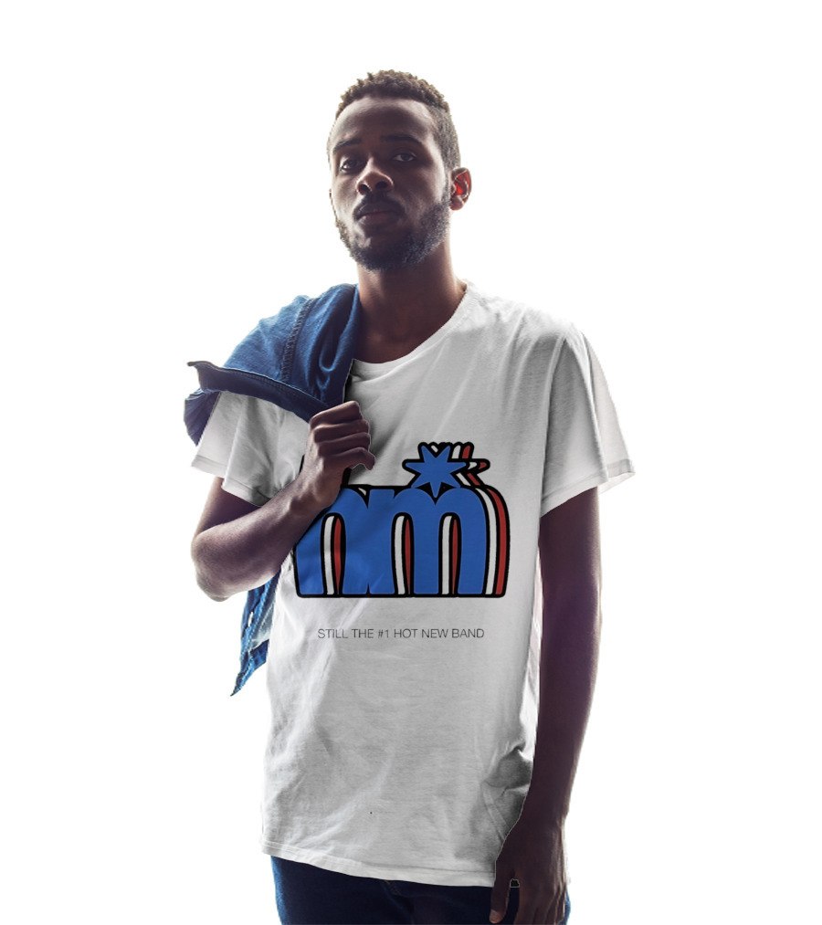 HM Still The Number 1 Hot New Band Blue Star 3D Layered Shadow T-Shirt