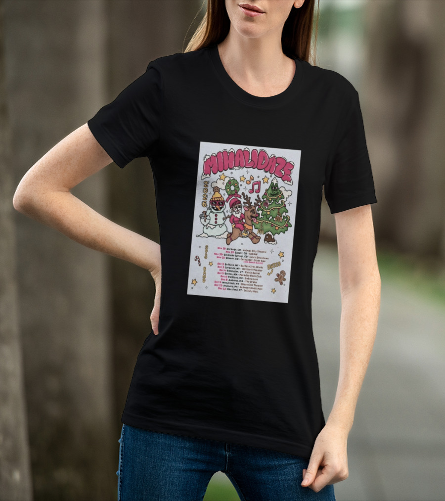 MIHALIDAZE 2026 Tour Solo Band Dates T-Shirt