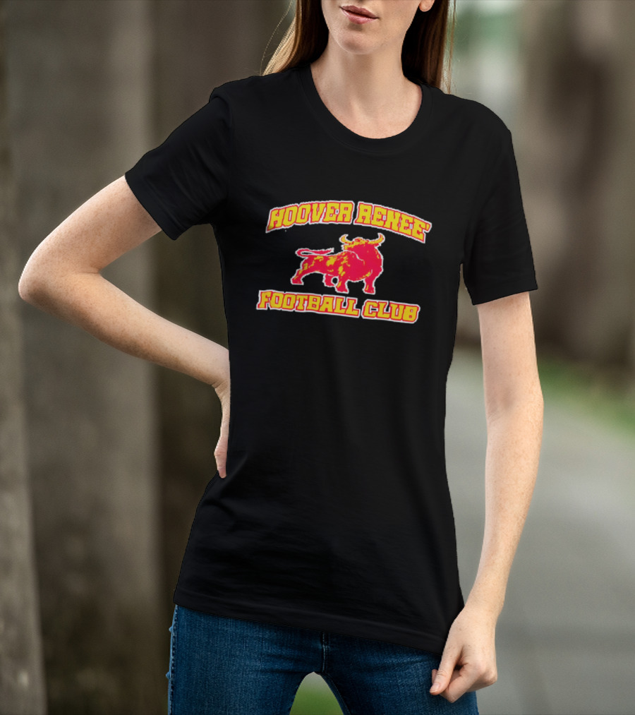 Hoover Renee Football Club Red Yellow Charging Bull T-Shirt