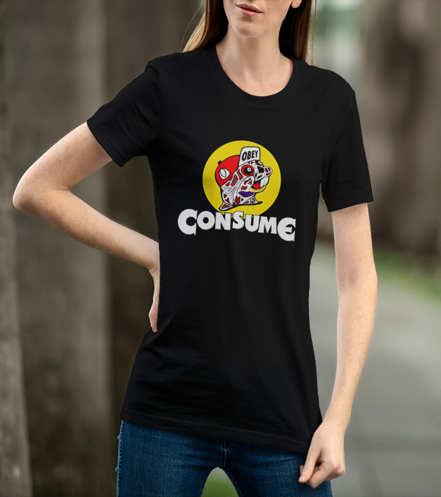 Obey Consume Beaver Streetwear Hip Hop T-Shirt