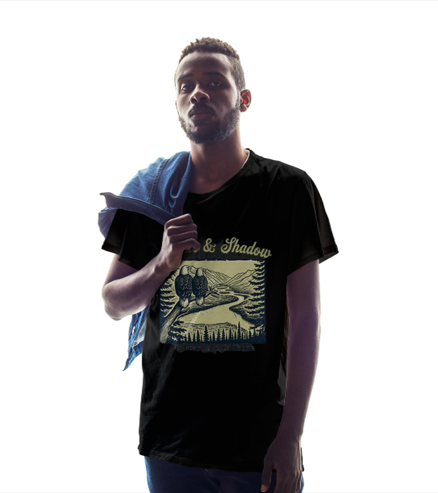 Jackie And Shadow Big Bear Lake Eagles Est 2018 Wildlife Scene T-Shirt