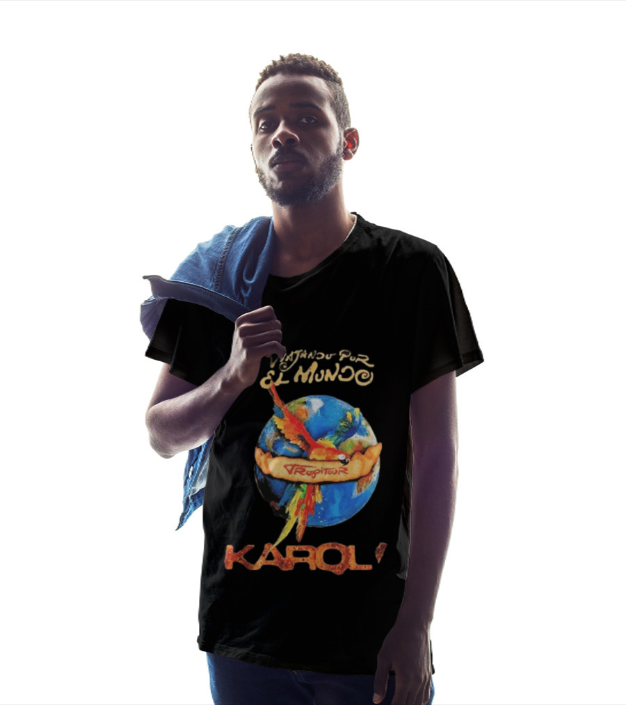Viajando Por El Mundo Tropitour 2026 Karol G Dates T-Shirt