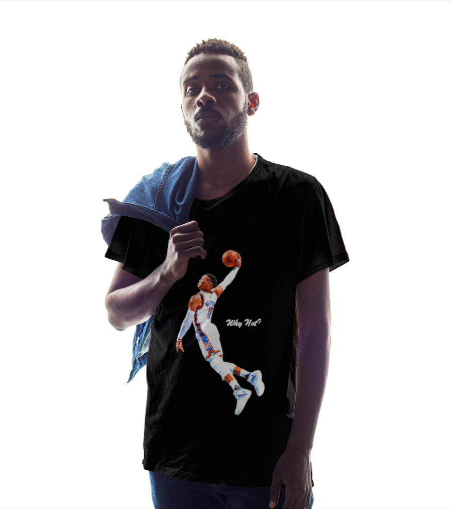 Russell Westbrook OKC Thunder Why Not Basketball Dunk T-Shirt