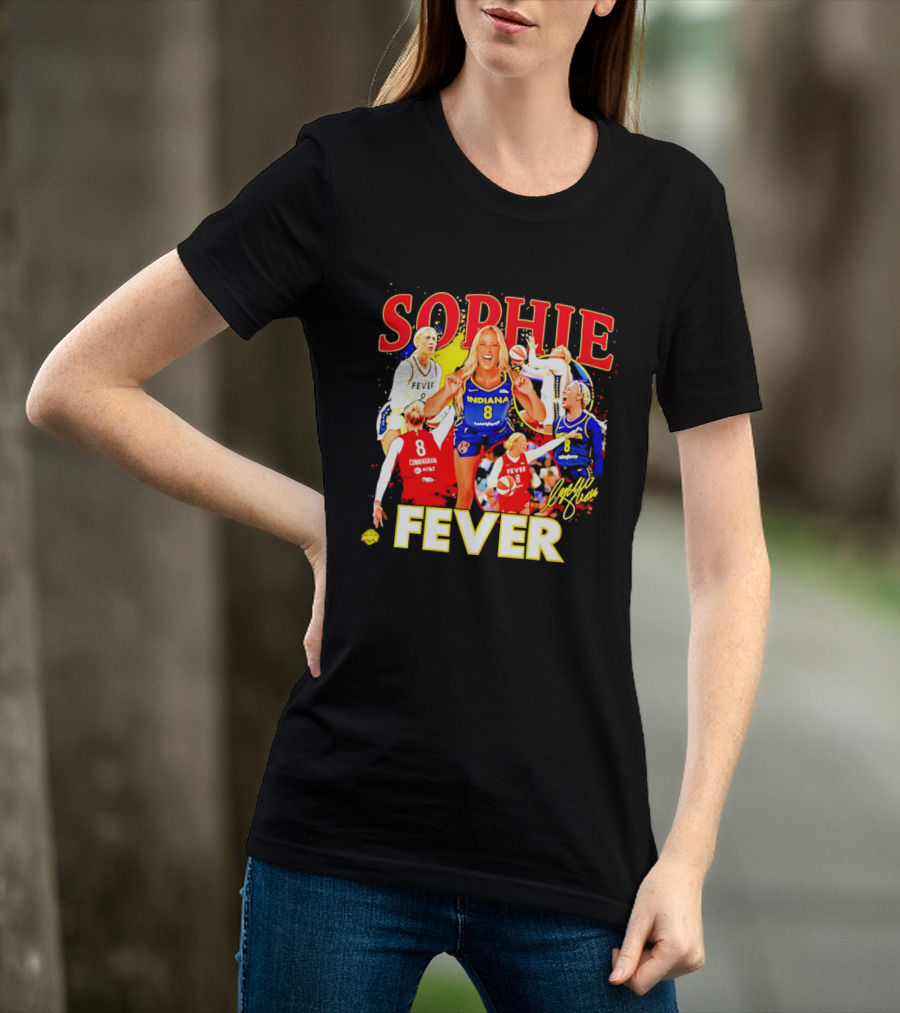 Sophie Cunningham Indiana Fever 8 Basketball Star T-Shirt