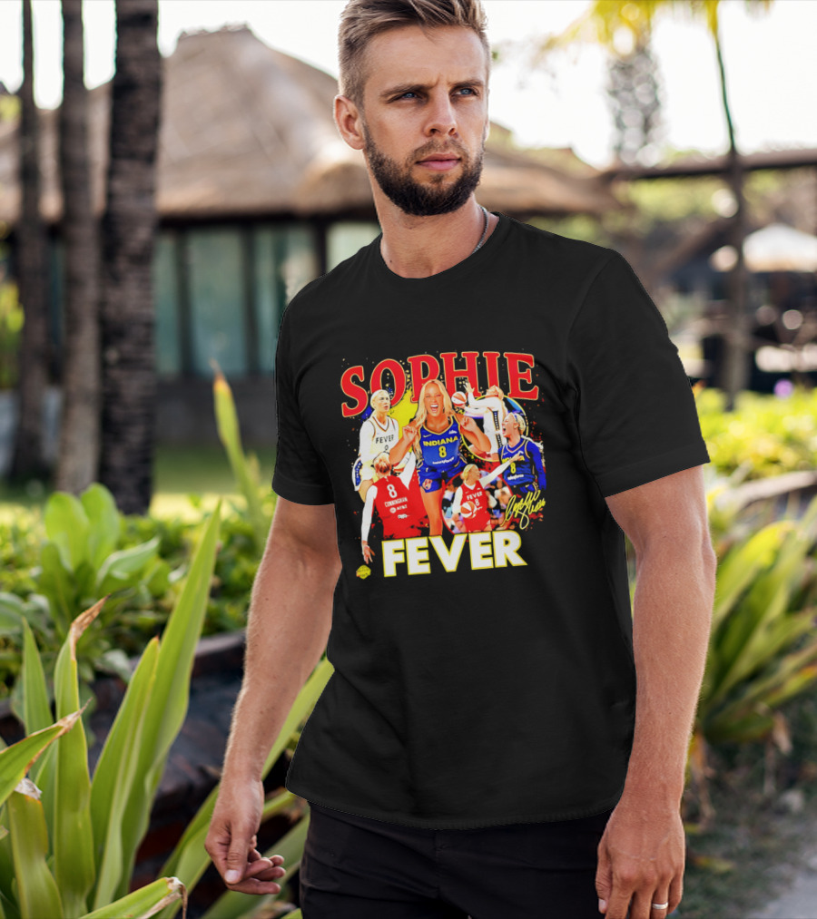 Sophie Cunningham Indiana Fever 8 Basketball Star T-Shirt