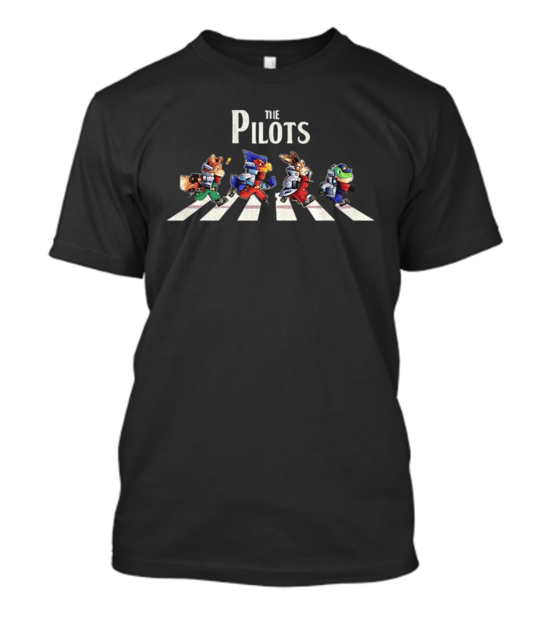 Star Fox Abbey Road The Pilots Crossing Iconic Walkway T-Shirt