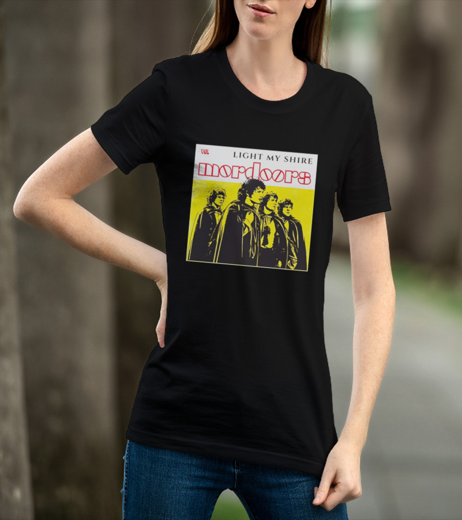 The Light My Shire Mordoors Four Hobbits Cloaks Yellow T-Shirt