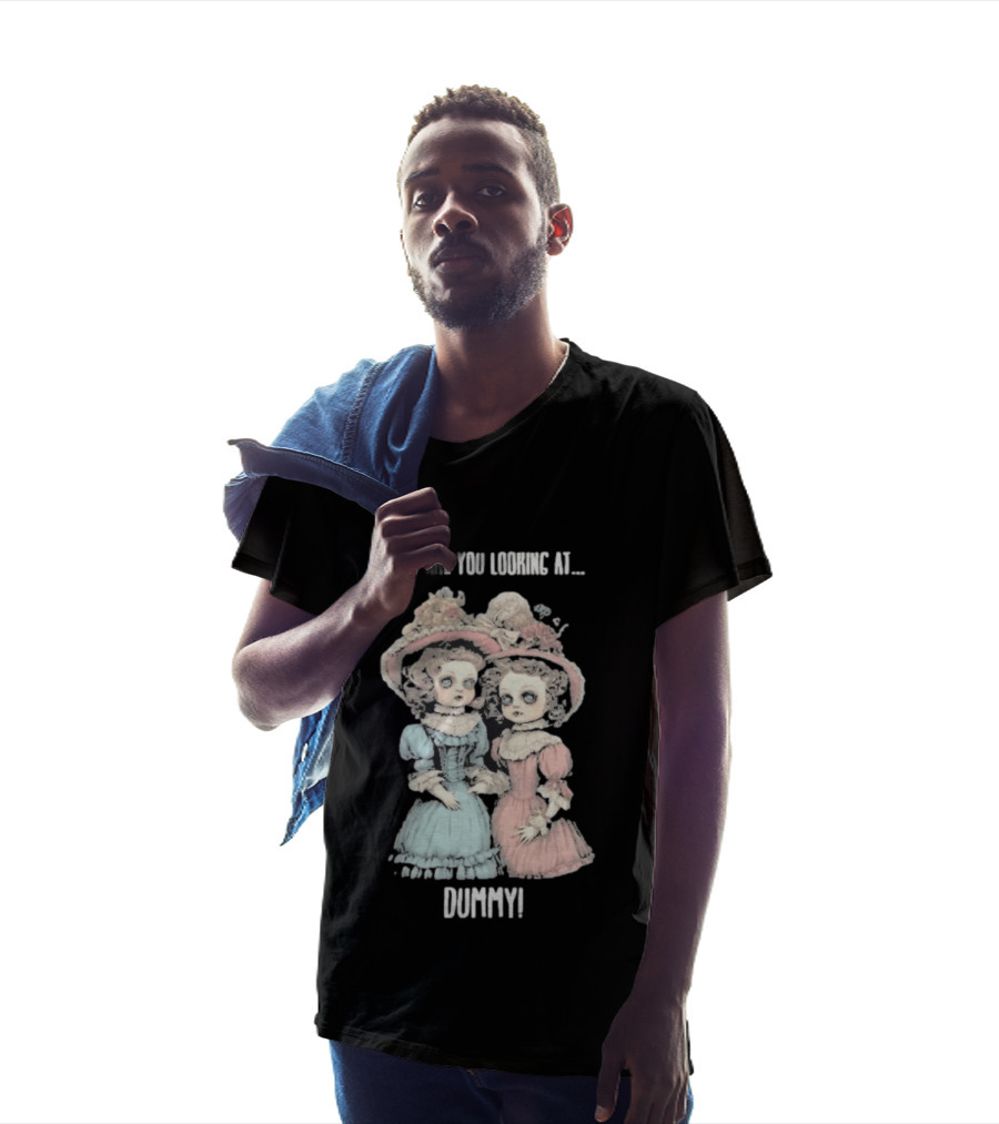 What Are You Looking At Dummy Victorian Doll Twins T-Shirt