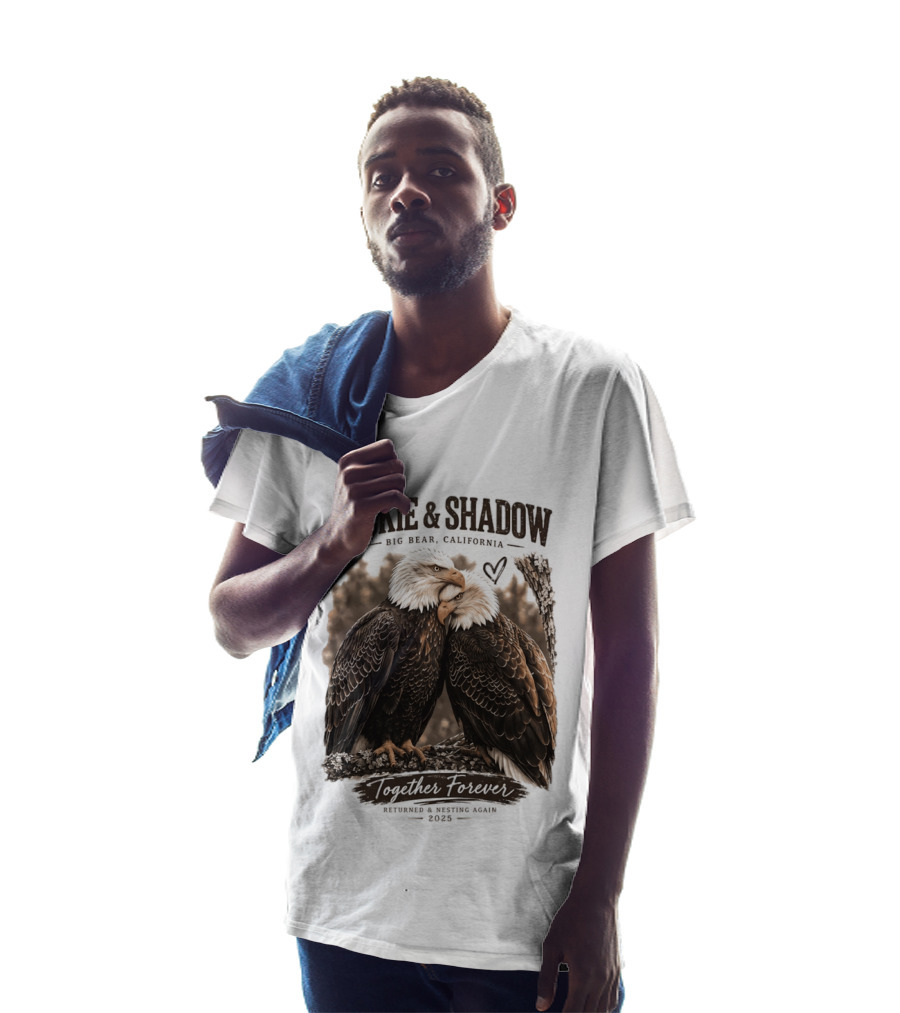 Jackie And Shadow Big Bear California Together Forever Returned And Nesting Again 2023 T-Shirt