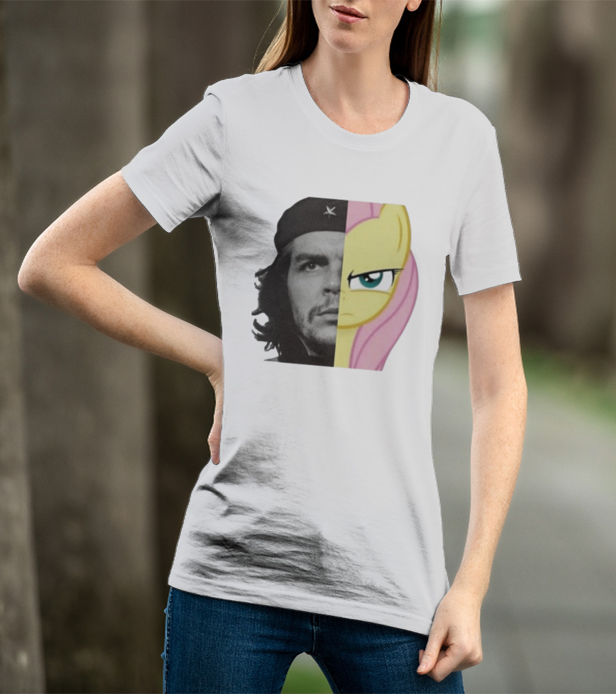 Che Guevara Fluttershy Crossover Fusion Face Mashup T-Shirt