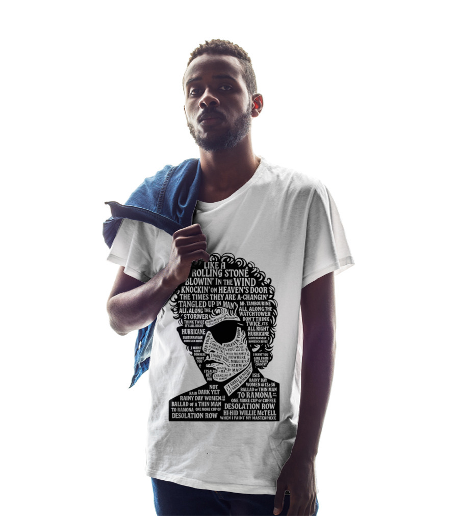 Like A Rolling Stone Blowin In The Wind Knockin On Heaven's Door Bob Dylan Song Titles T-Shirt