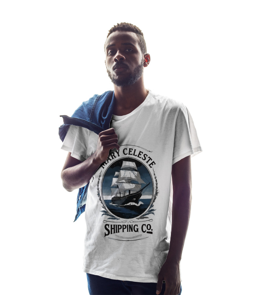 Mary Celeste Shipping Co Sailboat Ocean Adventure T-Shirt