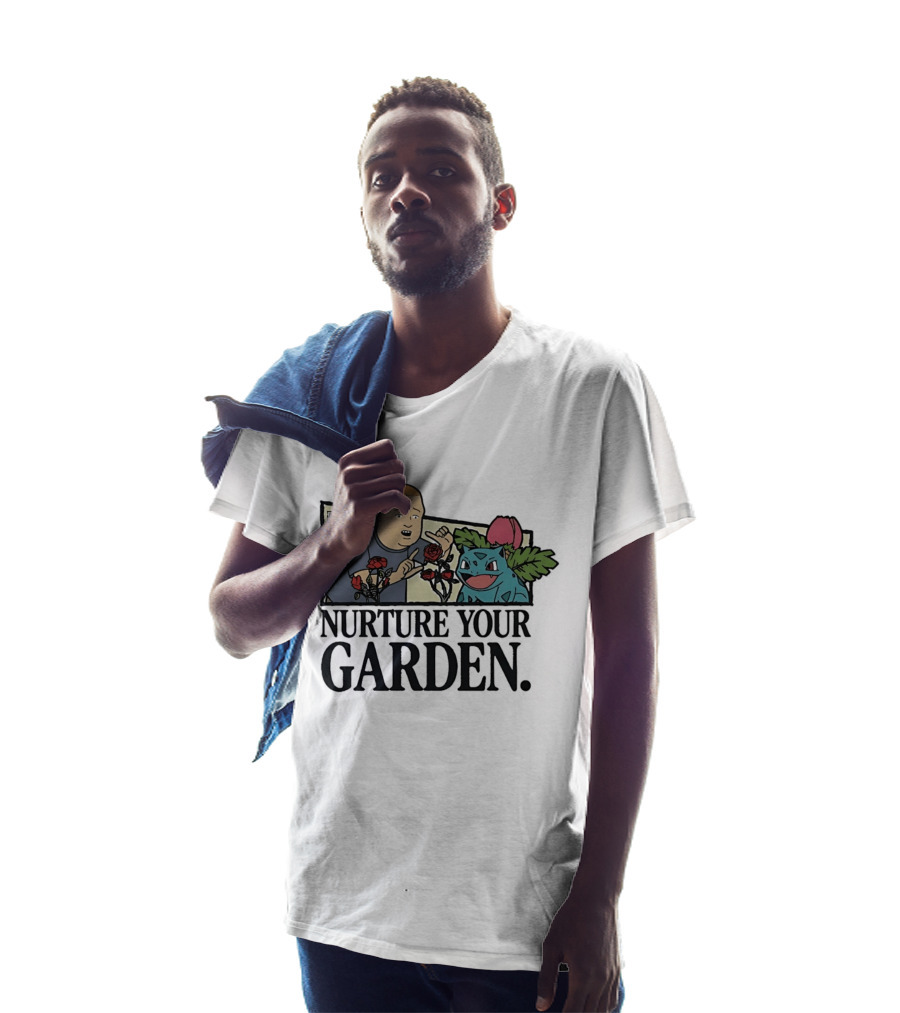 Bobby Hill Ivysaur Roses Nurture Your Garden Cartoon T-Shirt