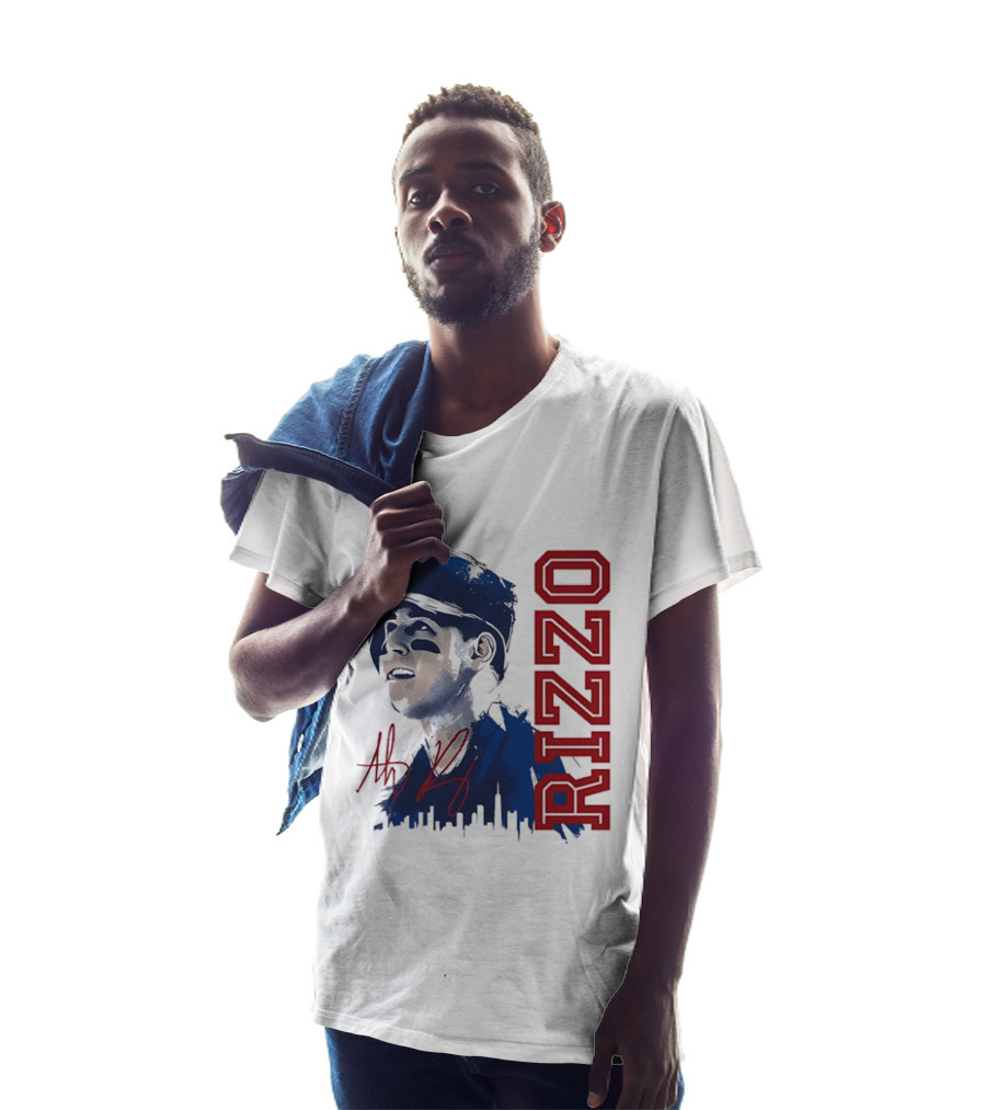 Rizzo Halftone Player Skyline Signatures T-Shirt