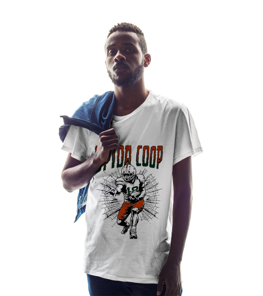 Spida Coop Miami Hurricanes Football Player Web T-Shirt