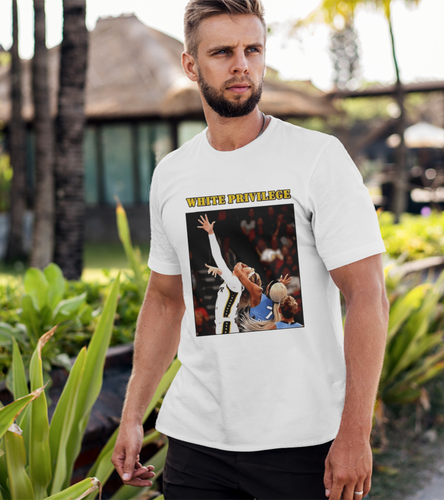 WHITE PRIVILEGE Sophie Cunningham DiJonai Carrington Basketball Confrontation T-Shirt