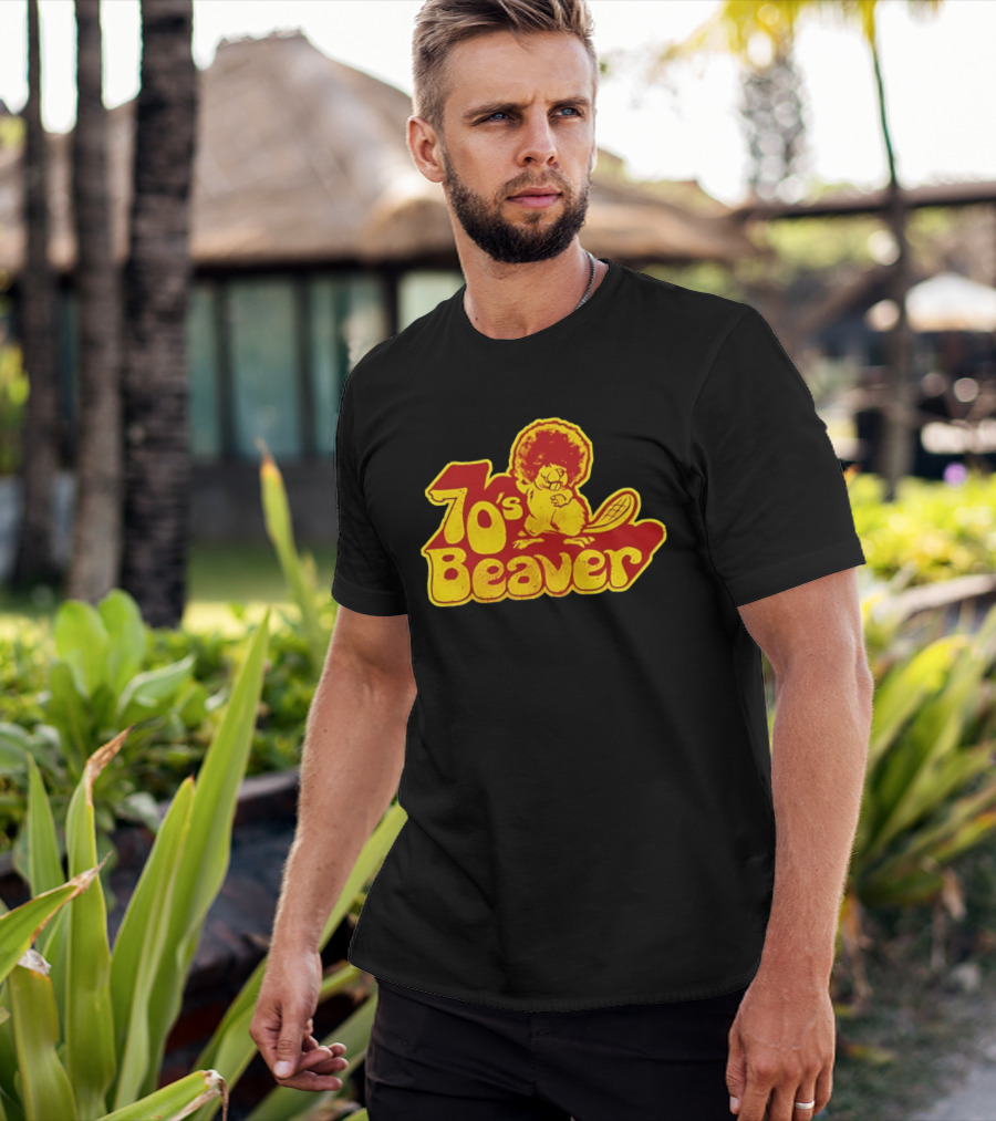 70's Beaver Retro Funky Cartoon T-Shirt