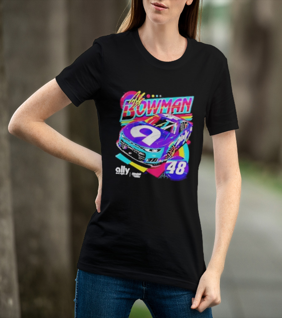 Alex Bowman 48 Ally Hendrick Motorsports Racing Car T-Shirt