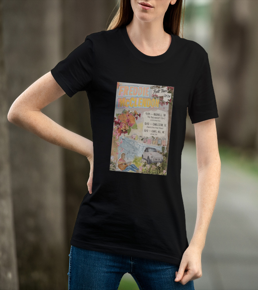 Freddie McClendon Fall Tour 2026 Nashville The Basement Concert T-Shirt