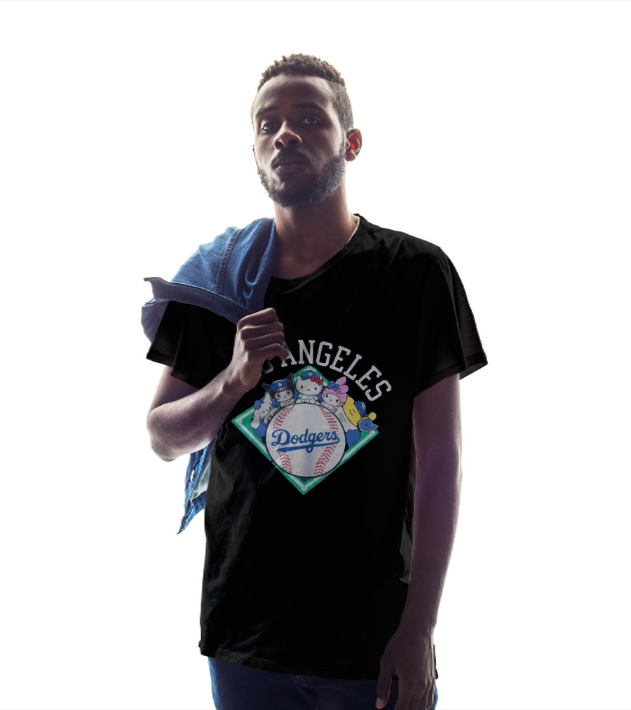 Hello Kitty And Friends Los Angeles Dodgers Collaboration T-Shirt