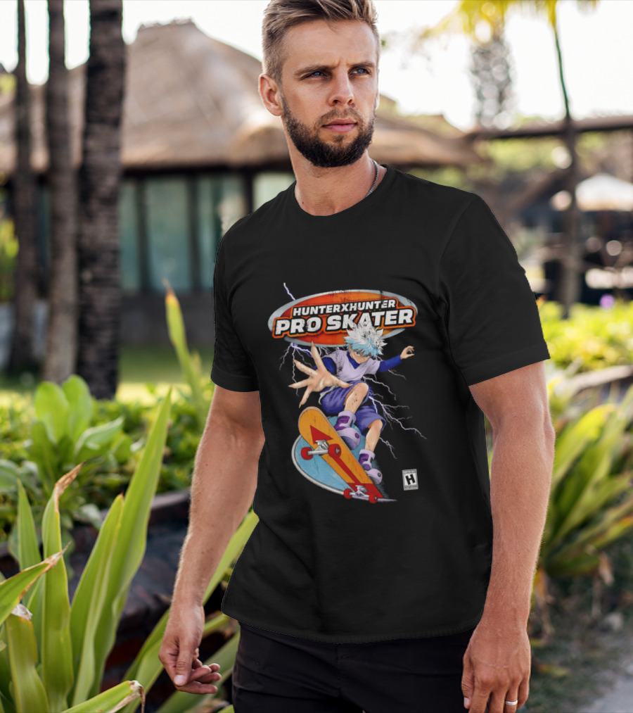 Hunter X Hunter Pro Skater Killua Zoldyck Lightning Skateboard T-Shirt