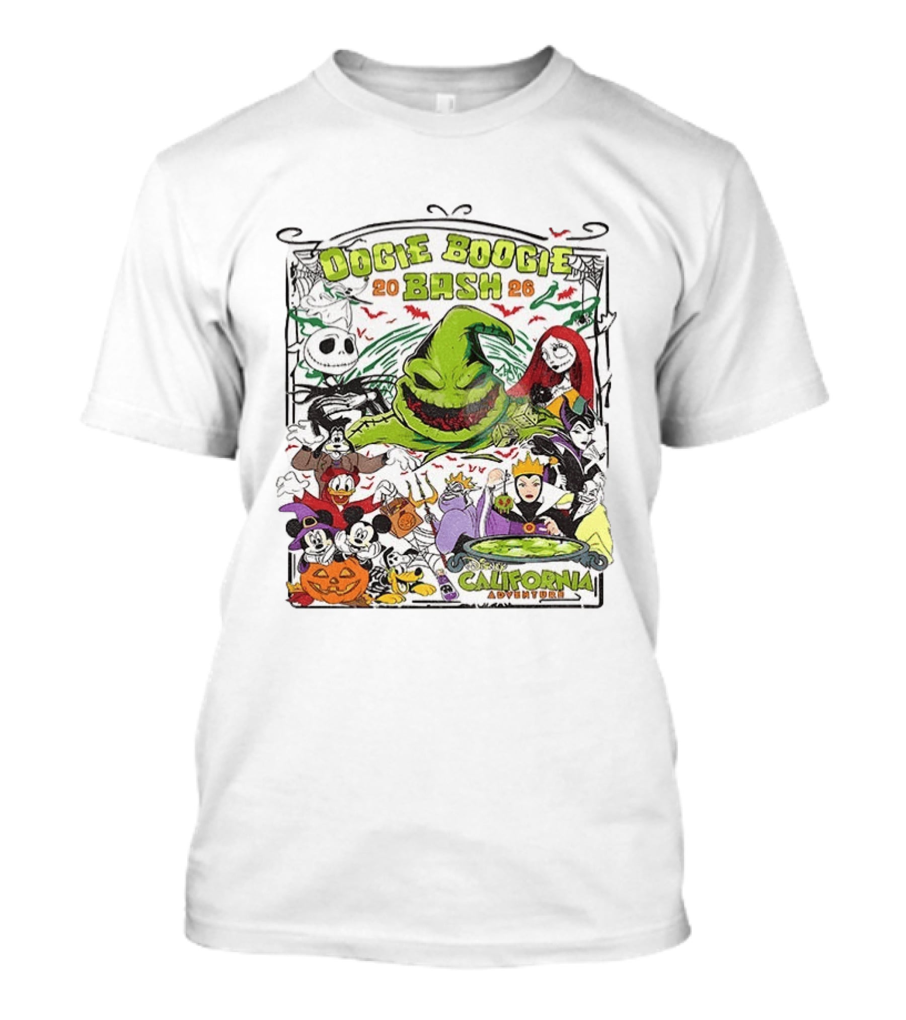 Oogie Boogie Bash 2026 Disney California Adventure Halloween Characters T-Shirt