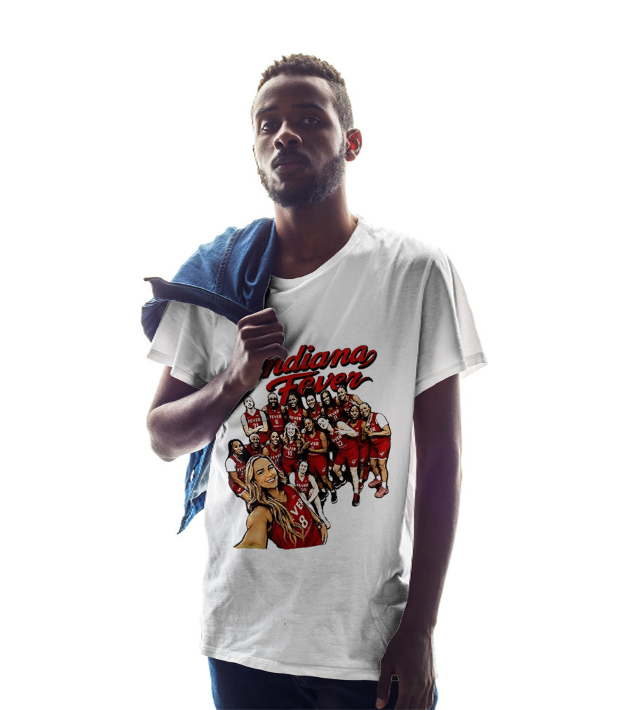 Indiana Fever Team Selfie Caitlin Clark Sophie Cunningham T-Shirt