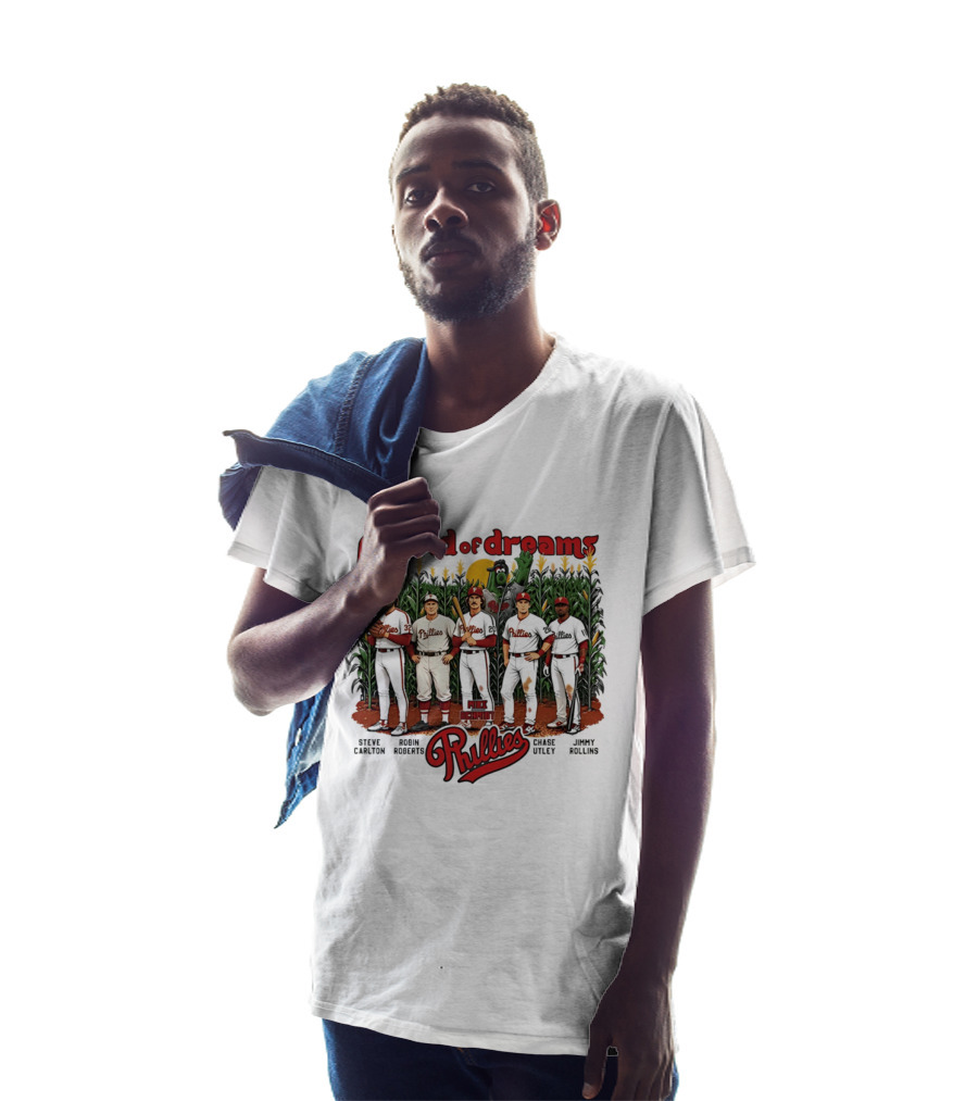 Phield Of Dreams Phillies Steve Carlton Robin Roberts Mike Schmidt Chase Utley Jimmy Rollins T-Shirt