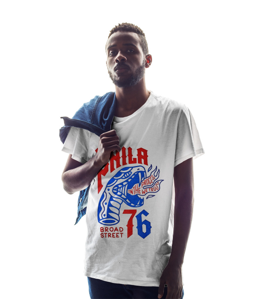 Phila 76 Broad Street In The Process We Trust Serpent T-Shirt