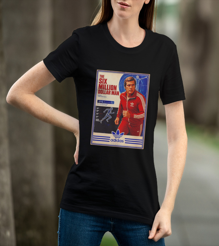 The Six Million Dollar Man Adidas Bionic Performance Originals T-Shirt