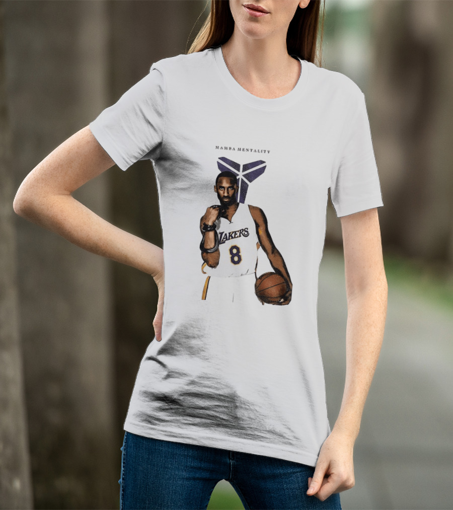 Kobe Bryant Mamba Mentality Los Angeles Lakers 8 Basketball Player T-Shirt