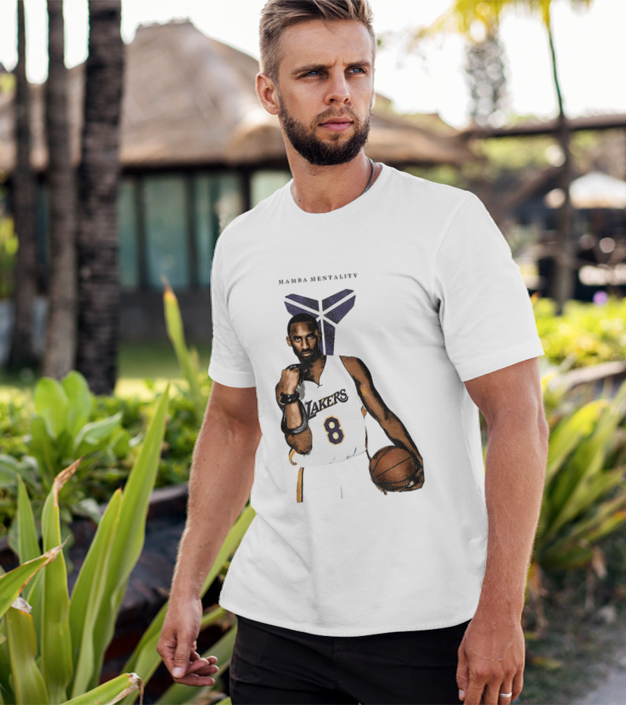 Kobe Bryant Mamba Mentality Los Angeles Lakers 8 Basketball Player T-Shirt