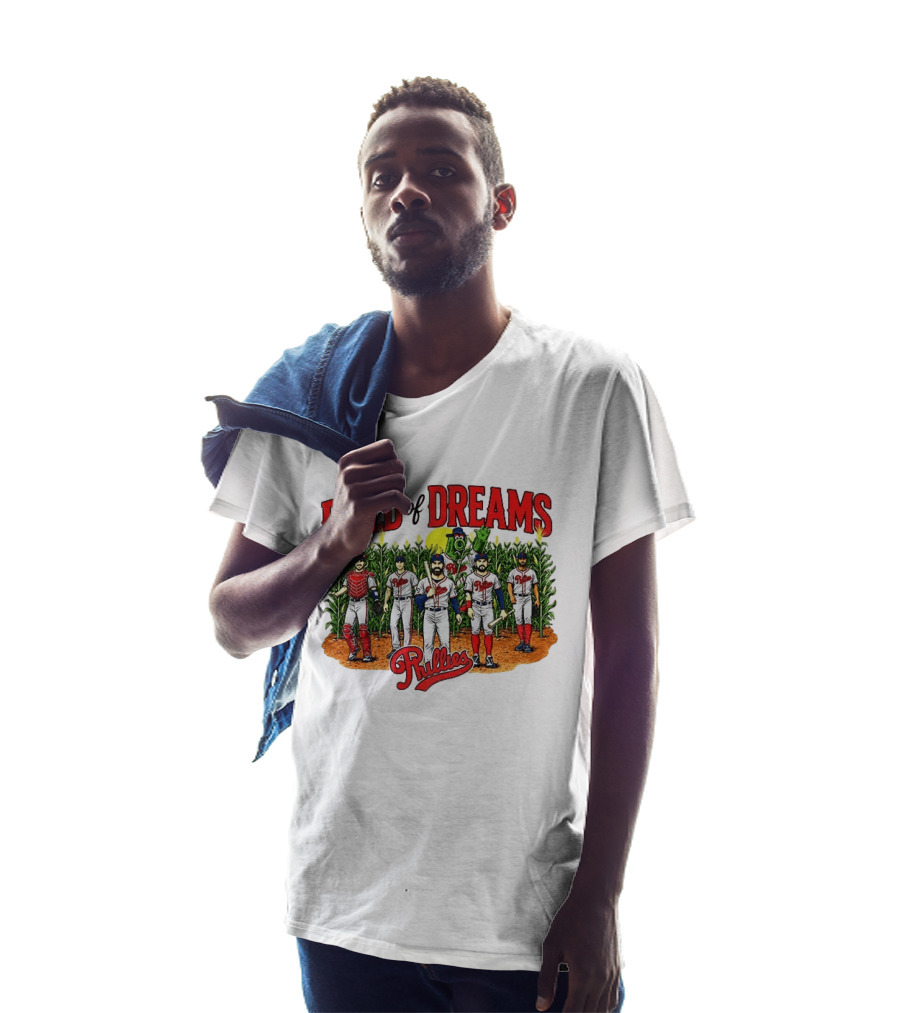 MLB Phillies Field Of Dreams 2026 Dyersville Iowa Cornfield Event T-Shirt